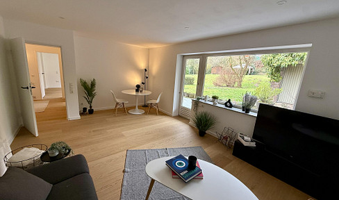 Accessible ground-floor apartment with terrace and garden access – First occupancy after renovation – Parking space.