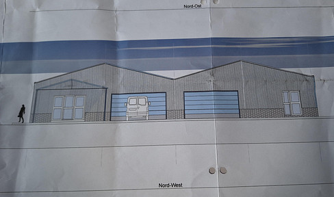 Gewerbe Halle für Handwerk, Praxis oder Verkauf in Zell - Barl
