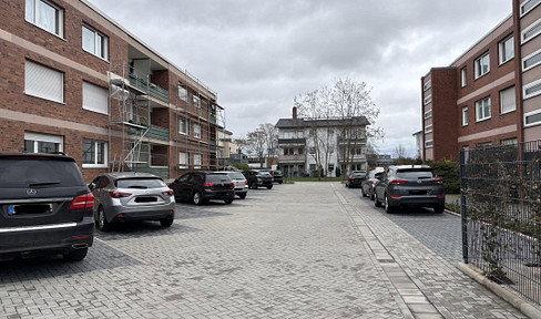 Parking spaces for cars available for rent.