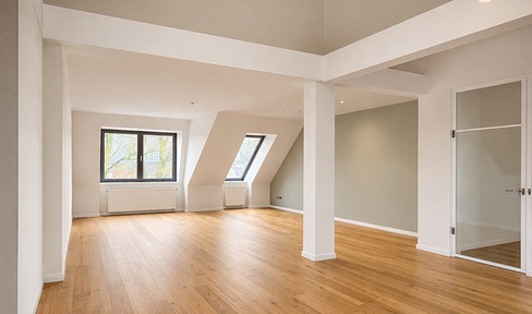Living above the rooftops of the western part of Bielefeld.