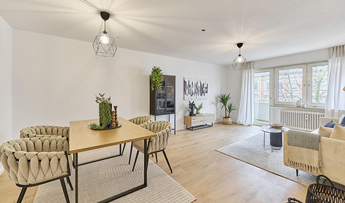 Spacious, newly renovated 3-room apartment, available without any agency fees.