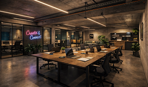 Flexible commercial space in a shell condition – maximum design freedom.