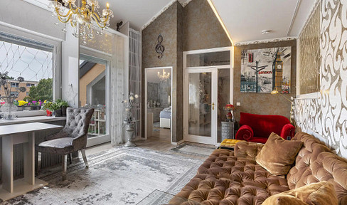 Exceptional apartment with a loft-like feel, balcony, and underground parking in Lankwitz.