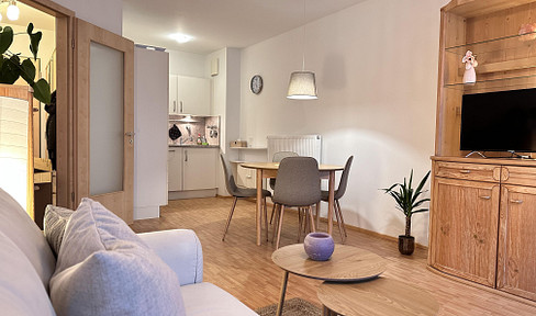 Accessible 2-room apartment with a terrace, near the lake.