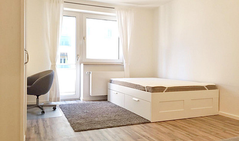 Available immediately for 6 months - Luxury apartment in Glockenbach with balcony, fully furnished, all-inclusive/also suitable for shared living.
