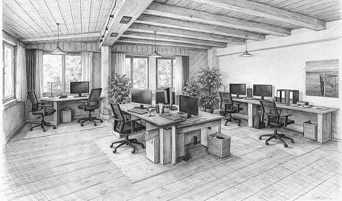 Commercial property with residential potential - 560m² of space for your vision, located between Munich and Salzburg.