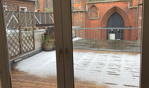 Charming 1-bedroom apartment with a terrace, located in the heart of Lübeck.