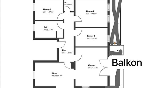 4 Zi-Wohnung 85445 Oberding renoviert kurzfristig frei 85445 Oberding/Notzing