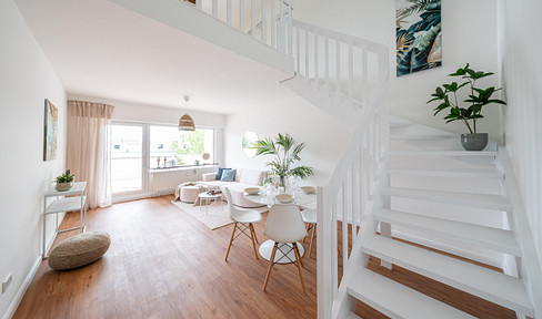 Modern living space spread across two floors!