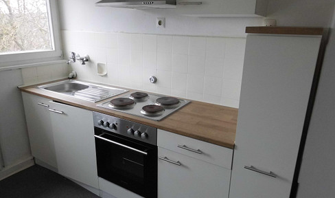 2.5-room apartment with a kitchen and balcony.