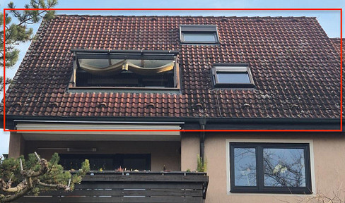 3-room maisonette apartment with balcony in Untertürkheim / near the burial chapel.