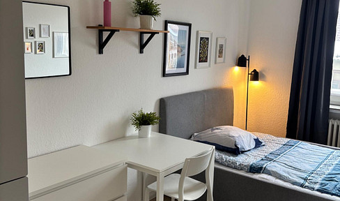 1-room studio apartment, Fulda city center, furnished, available immediately, ideal for commuters and students.