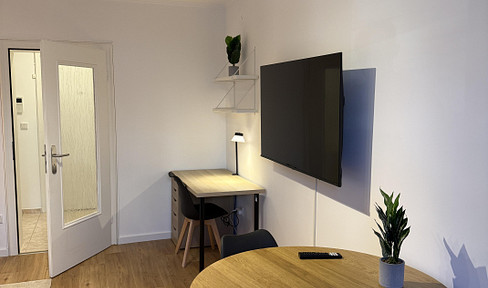 Fully renovated, furnished 1.5-room apartment | New kitchen and underground parking space.