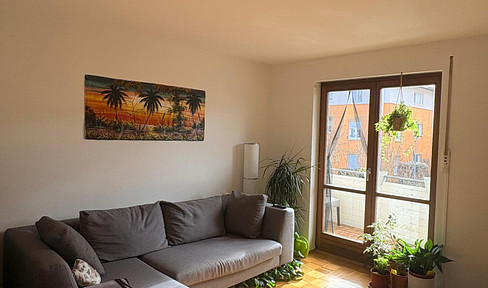 For rent from April 1st to October 31st, a 62 square meter apartment in Freising-Lerchenfeld (limited rental period).