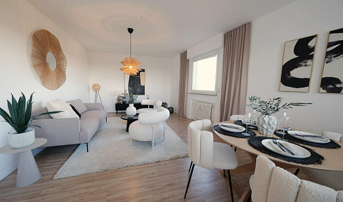 Einziehen statt renovieren: Hochwertig sanierte 3-Zimmer Wohnung mit Panorama-Blick