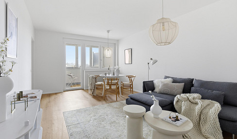 Beautiful 3-room apartment with a sun-drenched balcony and underground parking, located in a peaceful and idyllic area near Oedtsee.