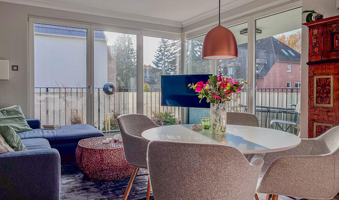 No commission – Modern 3-room apartment with elevator, balcony, and underground parking in Hamburg-Niendorf.