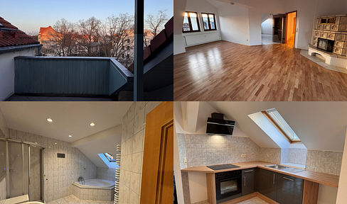 Helles, loftiges Dachgeschoss mit großer Dachterrasse – Angerstraße 8, Plagwitz/Alt-Lindenau