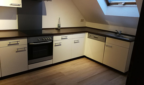 Bright, spacious 2-room apartment with built-in kitchen, located in Leo-Höfingen.