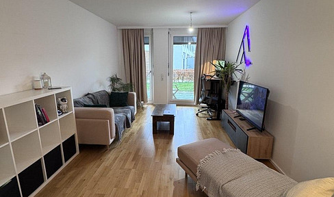 Excellent layout, terrace apartment with fitted kitchen and parking space in the Milaneo complex!