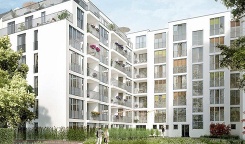 New construction on Kudamm • Olivaer Platz • FURNISHED • Equipped kitchen • Utility room • Loggia • Guest toilet • 3-meter ceiling height.