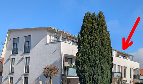 Luxuriöse 3 ZKB Penthouse Wohnung, Dachterrasse, Nähe Bahnhof