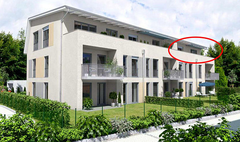 Luxury 3-room penthouse apartment with rooftop terrace, close to the train station.