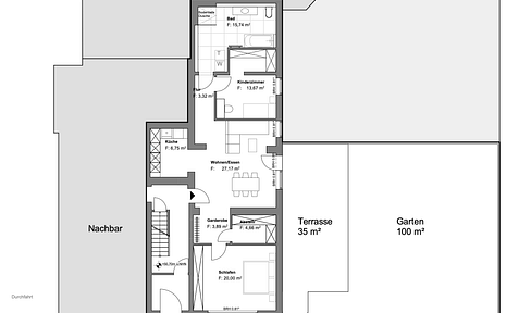 New construction standard with a garden paradise in Zündorf - near Groove.