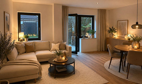 New construction standard with a garden paradise in Zündorf - near Groove.