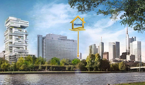 Vollmöblierte moderne 2 Zi-Whg. an der Main Ufer ( fully furnished Apt. on the riverside )