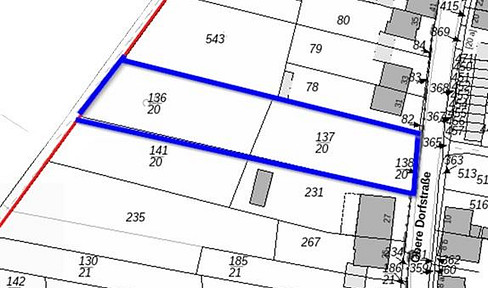 Building plot in a residential area, Cologne-Mengenich.