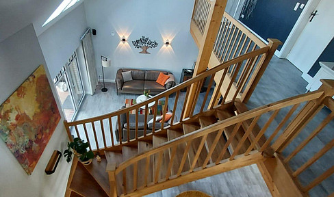 Detached, energy-efficient single-family home (KFW 40+) with character, located in Lower Saxony, near East Frisia.