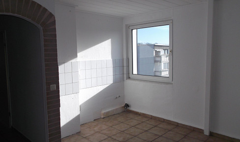 Attic apartment, 2 rooms, bathroom.