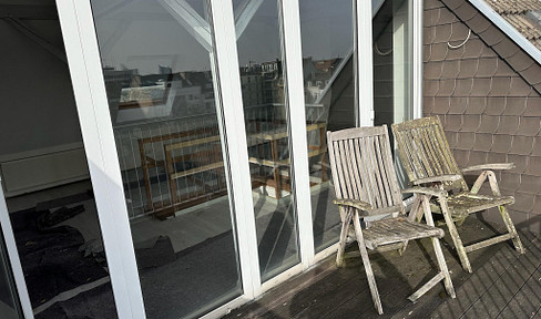 Above the rooftops - a very attractive studio/workshop/commercial space.