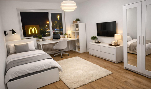 Completely renovated single room with shared bathroom and kitchen - located directly in the pedestrian zone of Bonn.