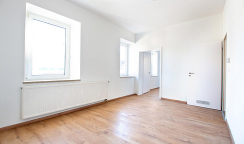 Renovated 2-room apartment with fitted kitchen for rent.