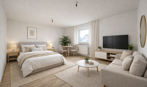 No fees - Newly renovated 1.5-room apartment with a new bathroom and district heating - Future-proof.