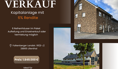 Investment property: 6 units fully rented, newly built in 2019, located in Lilienthal.
