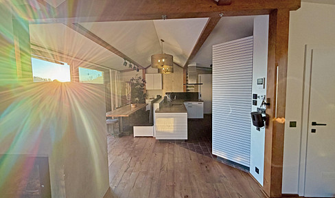 Panoramic and comfortable penthouse apartment on the green outskirts of Salzburg.