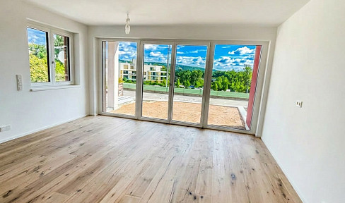 Helle 2-Zimmer Neubauwohnung in 1190 Wien mit Terrasse und Garten mit Blick auf Donau!