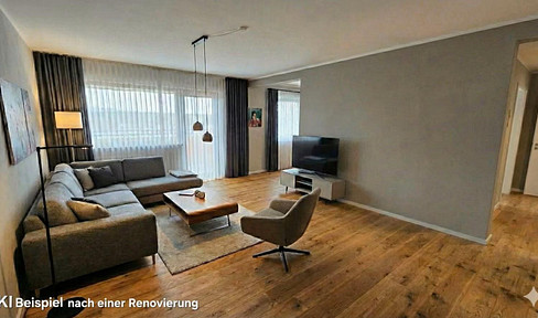 4-room apartment on the 5th floor with a balcony in Mannheim-Rheinau (No commission!).