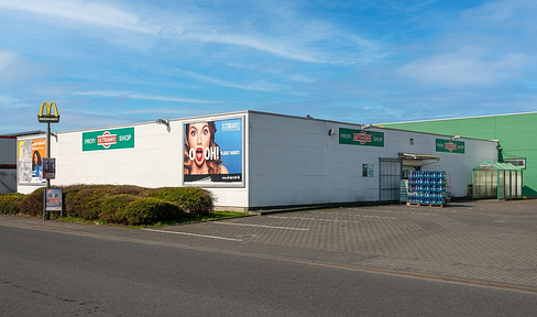 Prime retail space (500 m²) in Hanau (63457) – Directly next to BAUHAUS – 28 parking spaces.