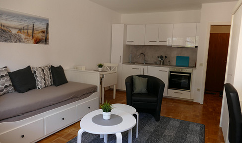 Schönes Apartment mit Balkon - Weiß möbliert - Am Westfalenpark