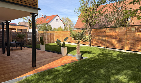 Sunny garden apartment – Ready to move in – New construction in 2026 – No commission – Energy-efficient A+.