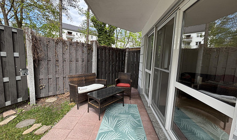 Garden Oasis by the Lech River – Attractive apartment with a garden in Augsburg-Hochzoll.