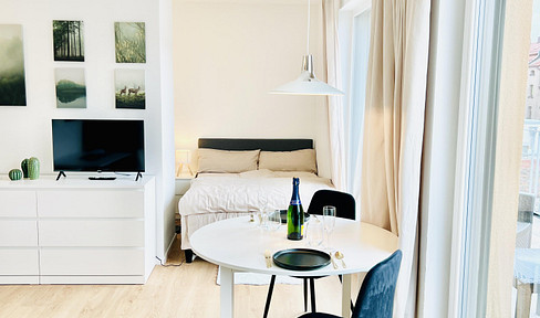 Stylish furnished business apartment in a central location – ideal for project employees or commuters.