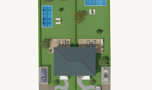 Exclusive building plot suitable for single-family homes or duplexes.