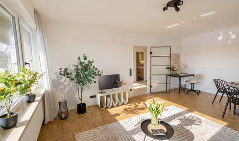 First occupancy after complete renovation: Modern 2-room apartment near Ammersee, including a parking space.