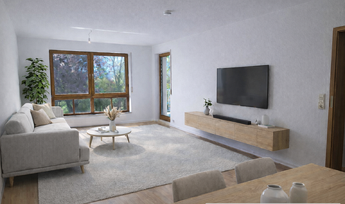 Provisionsfrei: Sofort bezugsfrei! Helle 3,5-Zi-ETW (78 m²) mit Balkon + TG-Einzelstellplatz (1. OG)