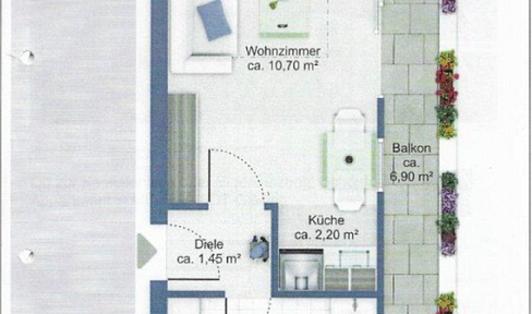 Completely renovated 1-bedroom apartment - Fully furnished.